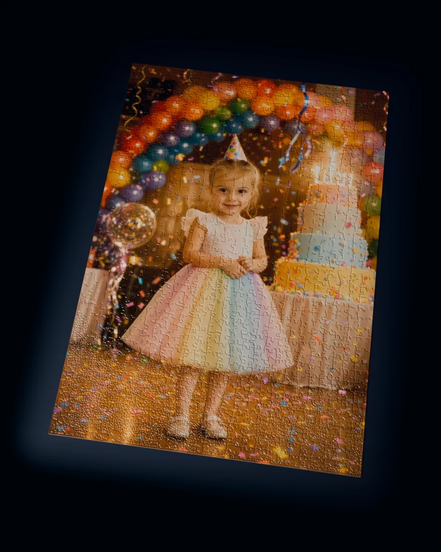 Birthday Bash printed as a 1,014-piece jigsaw puzzle