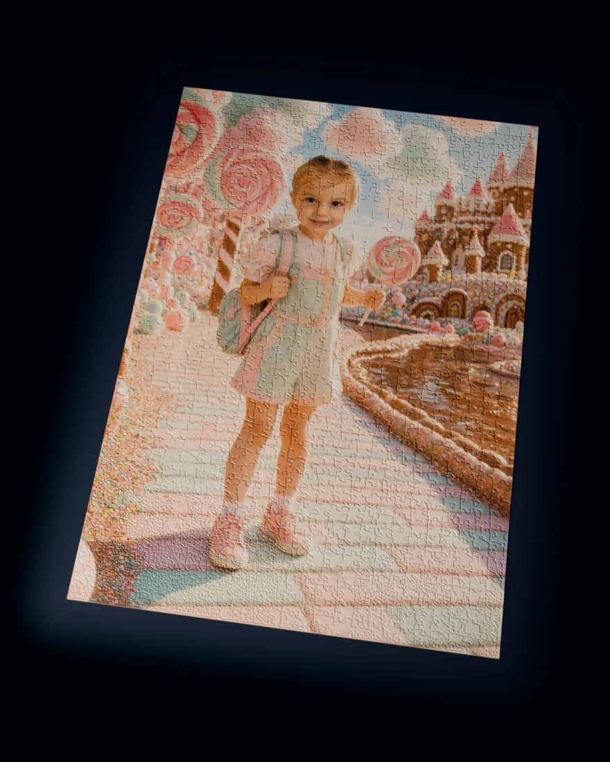 Candy Kingdom printed as a 1,014-piece jigsaw puzzle