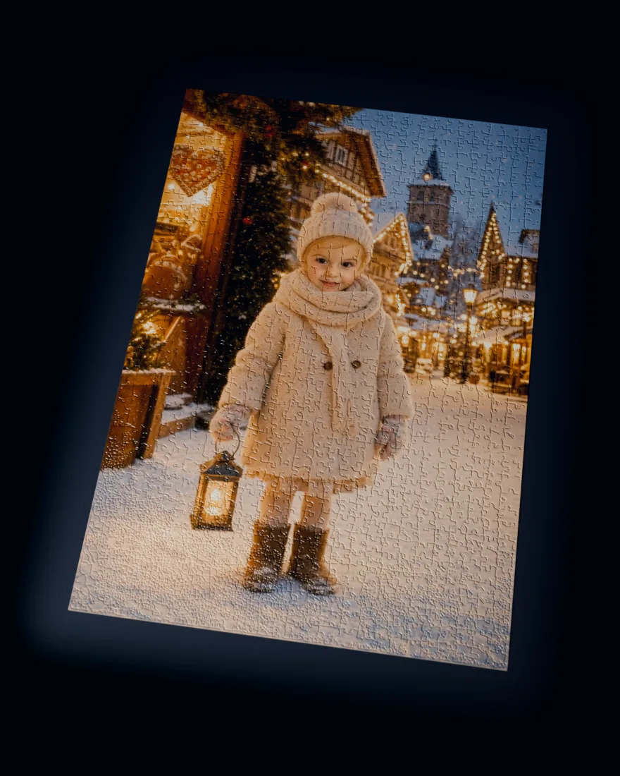 Christmas Village printed as a 1,014-piece jigsaw puzzle