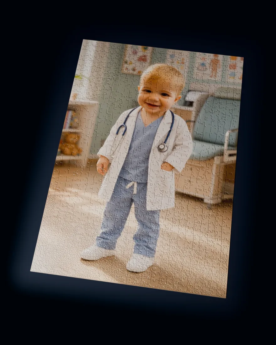 Little Doctor printed as a 1,014-piece jigsaw puzzle