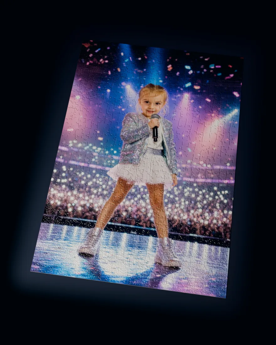 Pop Star printed as a 1,014-piece jigsaw puzzle