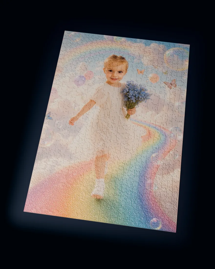 Rainbow Dreamland printed as a 1,014-piece jigsaw puzzle
