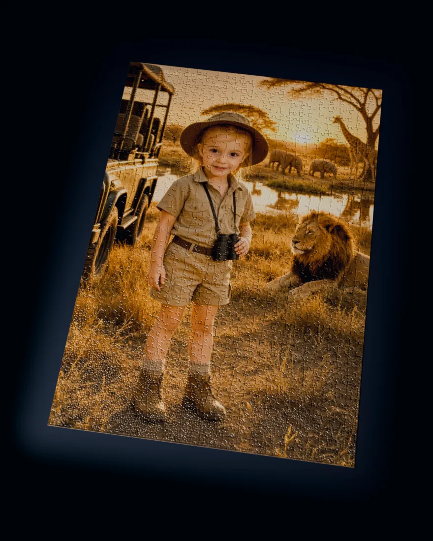 Jungle Safari printed as a 1,014-piece jigsaw puzzle