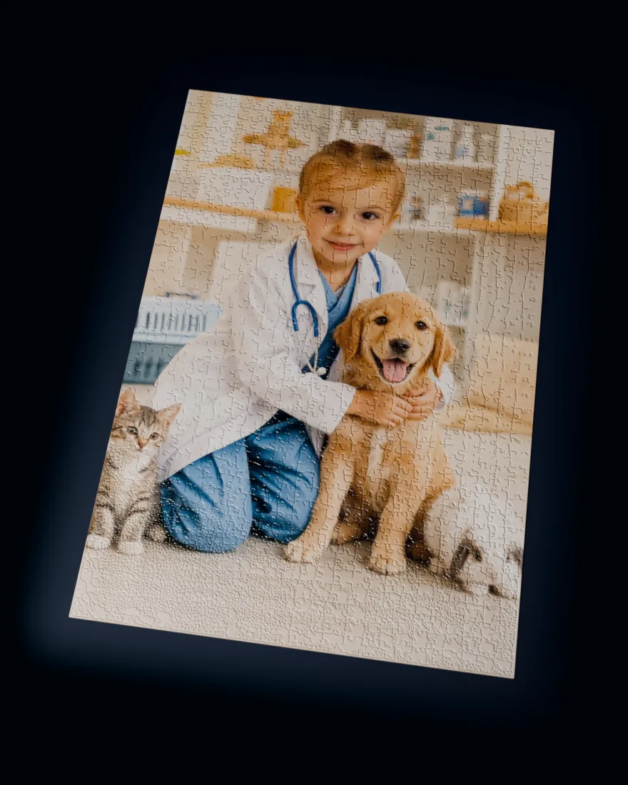 Pet Vet printed as a 1,014-piece jigsaw puzzle