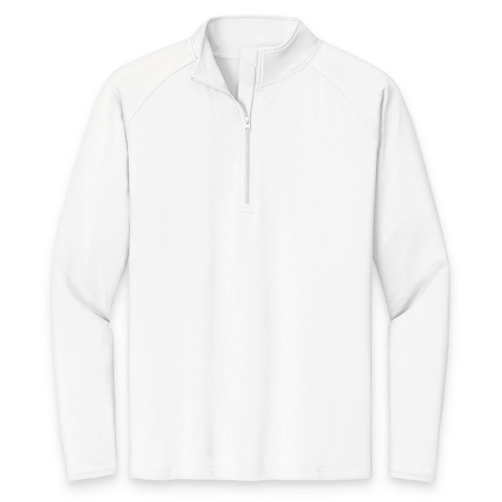 Quarter-zip in White