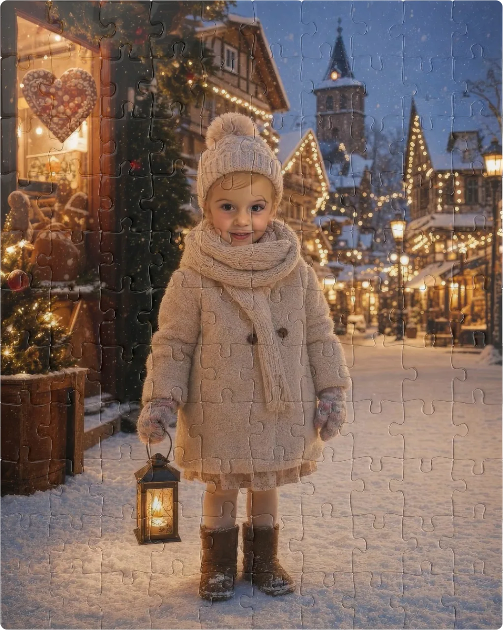 Christmas Village as a 110 pieces puzzle
