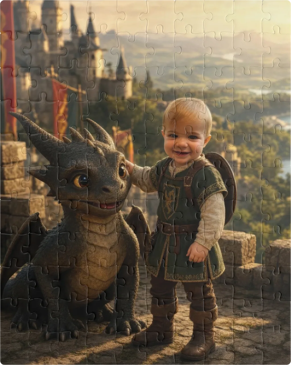 Dragon Kingdom as a 110 pieces puzzle