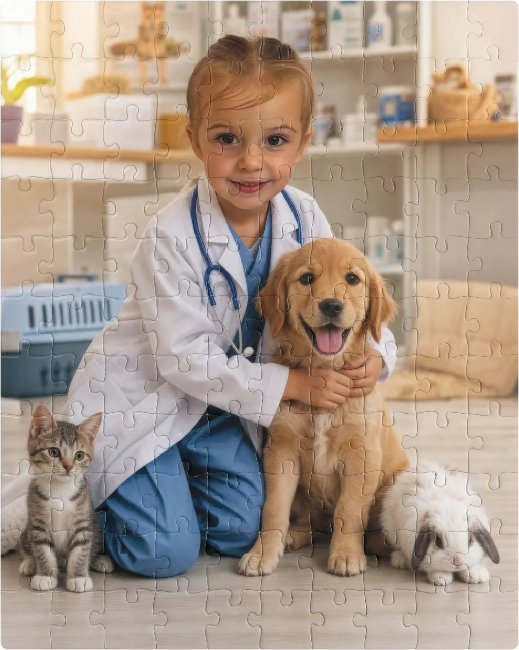 Pet Vet as a 110 pieces puzzle