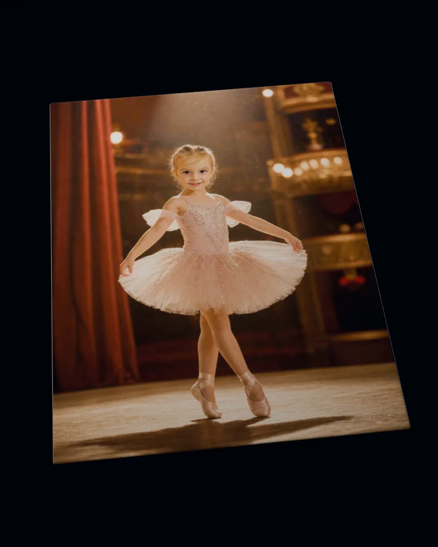 Prima Ballerina printed on a soft fleece blanket