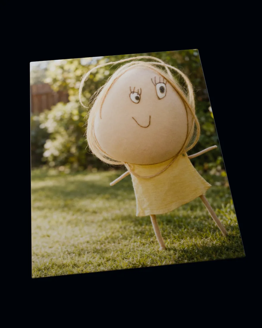 Children’s drawings made real, one after another, printed on a soft fleece blanket