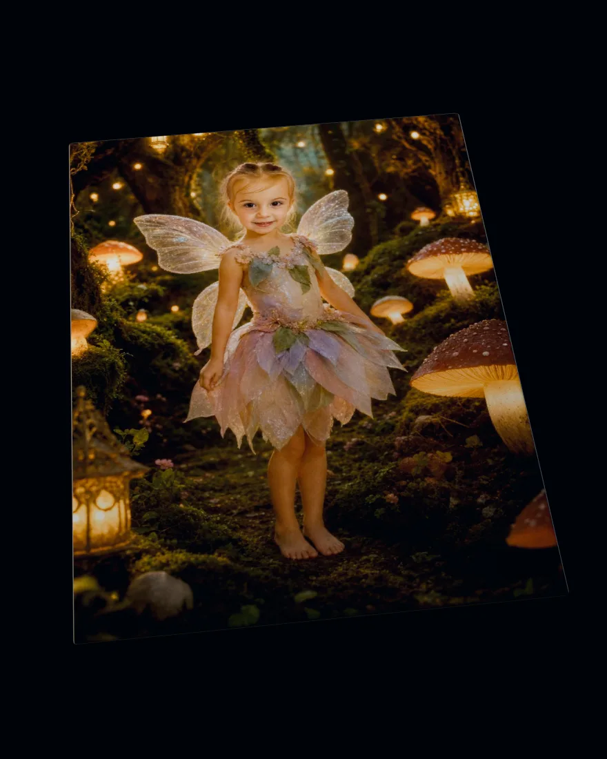 Fairy Forest printed on a soft fleece blanket