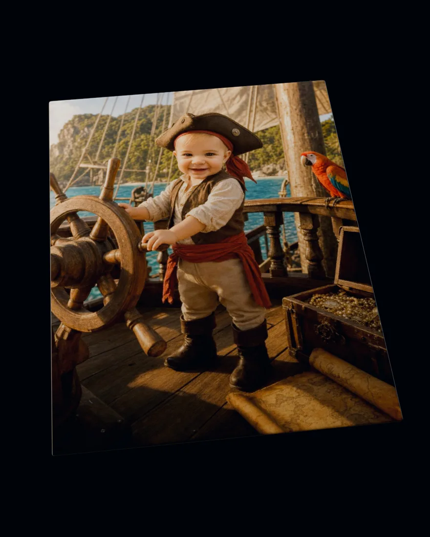 Pirate Cove printed on a soft fleece blanket