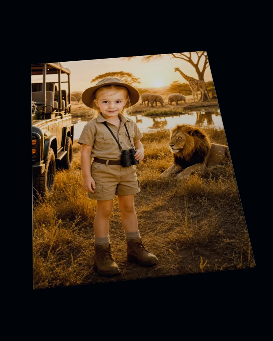Jungle Safari printed on a soft fleece blanket