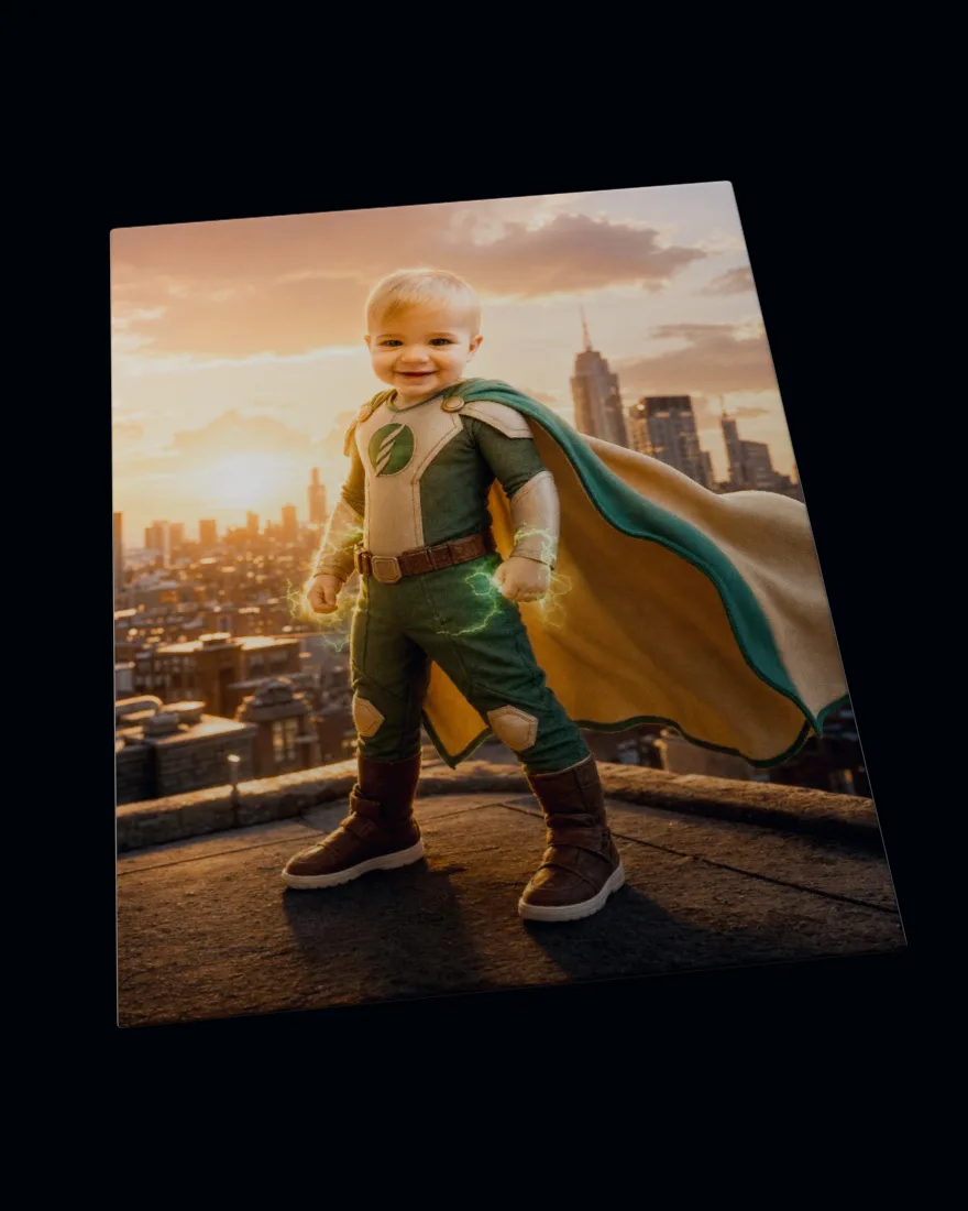Superhero City printed on a soft fleece blanket
