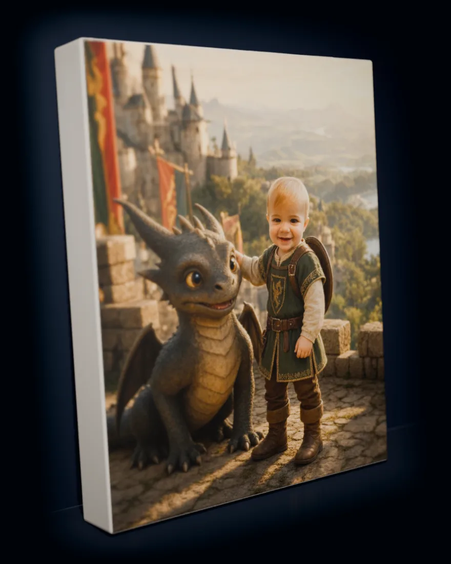 Dragon Kingdom printed as a gallery-wrapped matte canvas