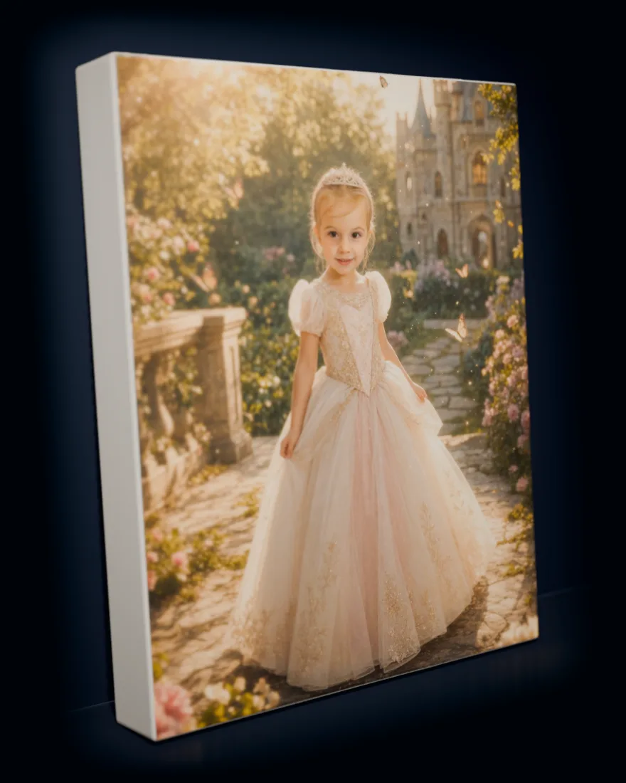 Princess Kingdom printed as a gallery-wrapped matte canvas