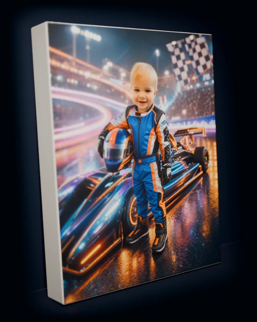 Victory Lane printed as a gallery-wrapped matte canvas